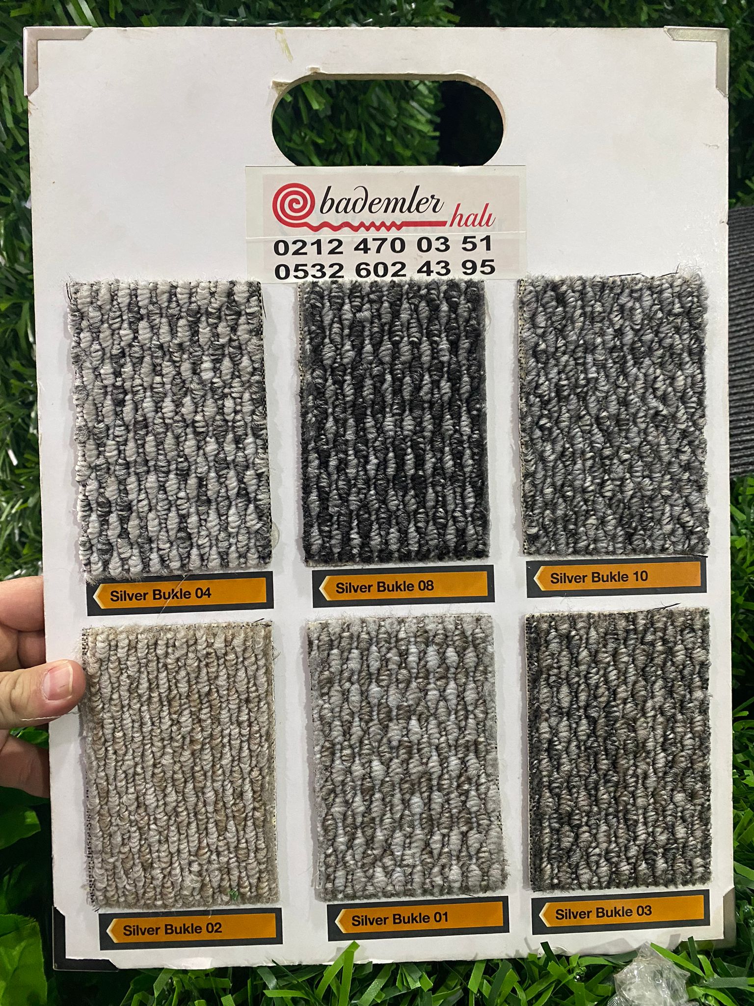 Silver Bukle halı renk kartelası